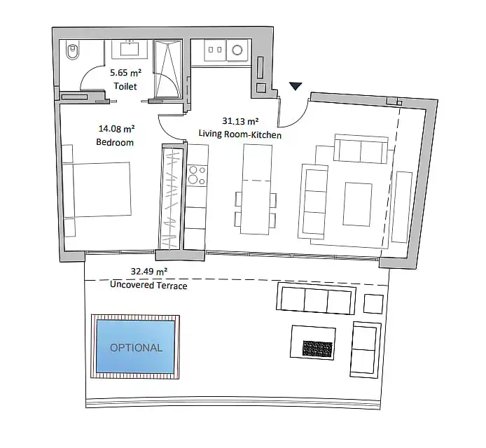 Apartament amb terrassa en venda a Torreblanca del Sol, imagen 19