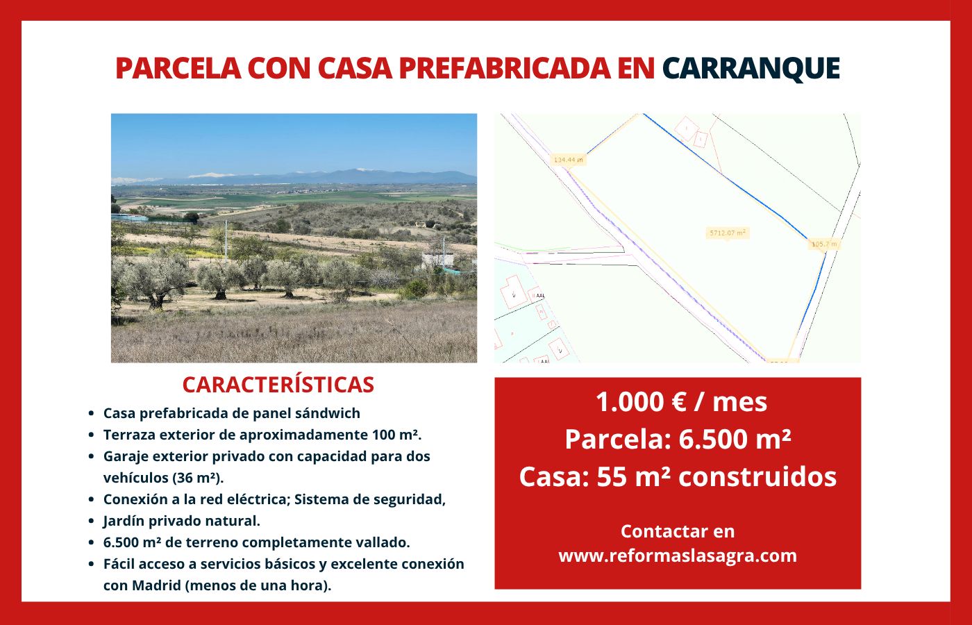 Residencial de lloguer en Carranque