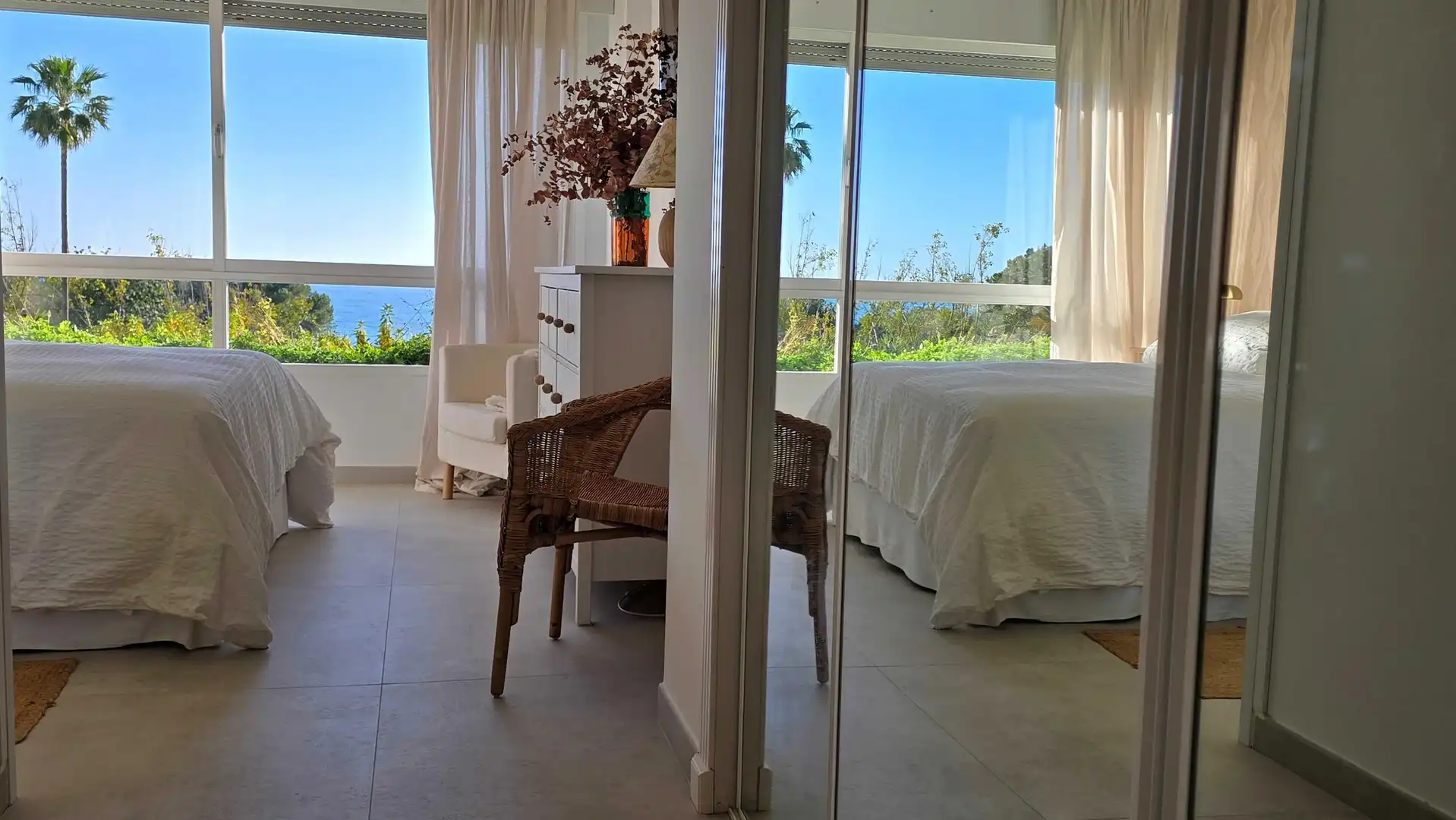 Bedroom of Apartments for rent in Marbella  with Air Conditioner, Heating and Furnished