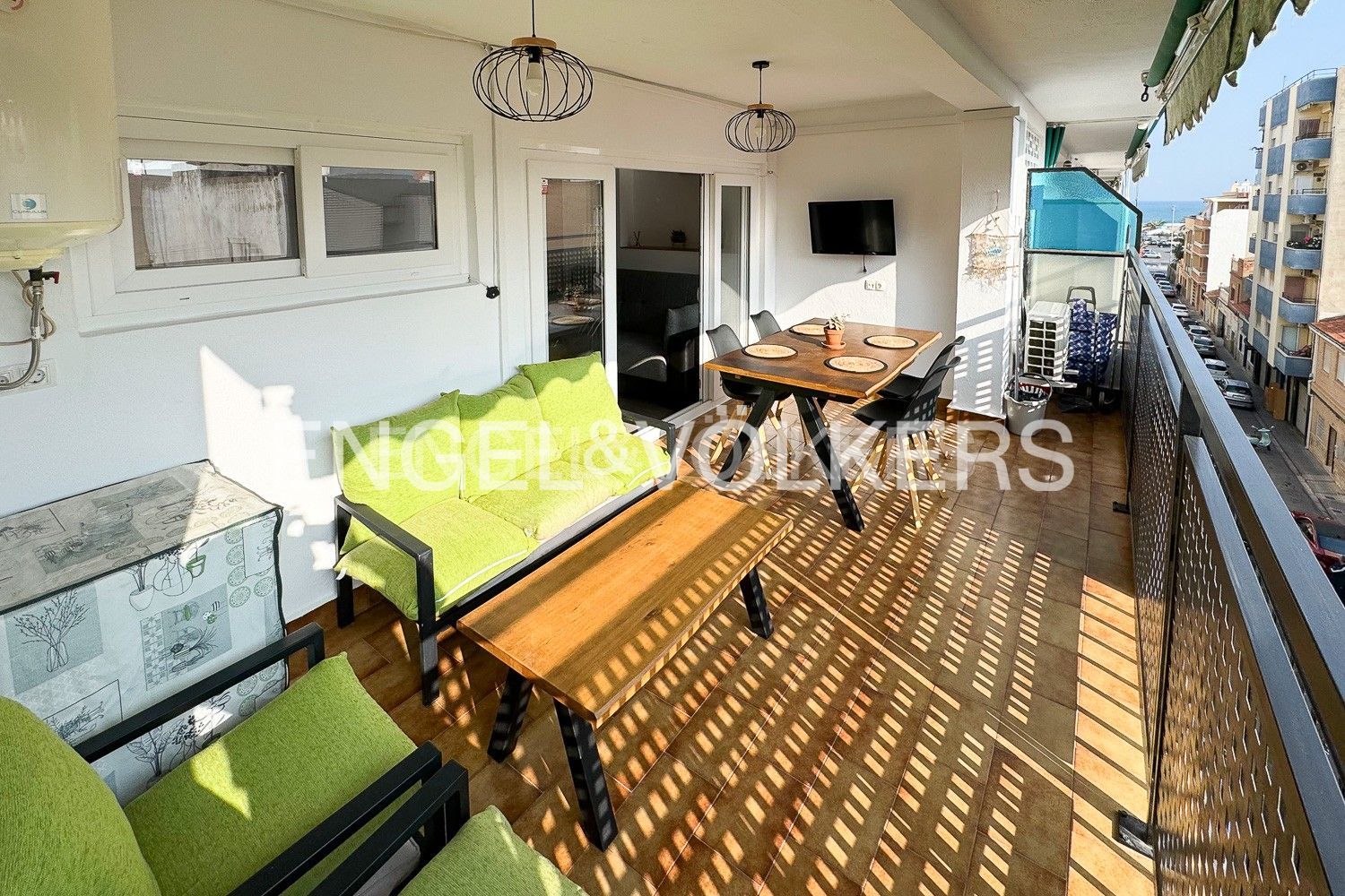 Terrassa de Apartament de lloguer en Sagunto / Sagunt amb Aire condicionat, Calefacció i Terrassa