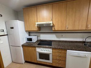 Kitchen of Flat to rent in Gijón   with Heating, Parquet flooring and Furnished