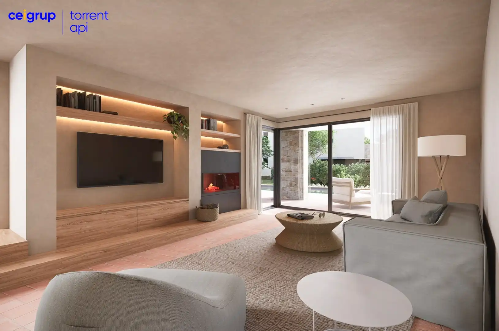 Sala de estar de Casa o chalet en venta en Saus, Camallera i Llampaies con Aire acondicionado, Calefacción y Terraza