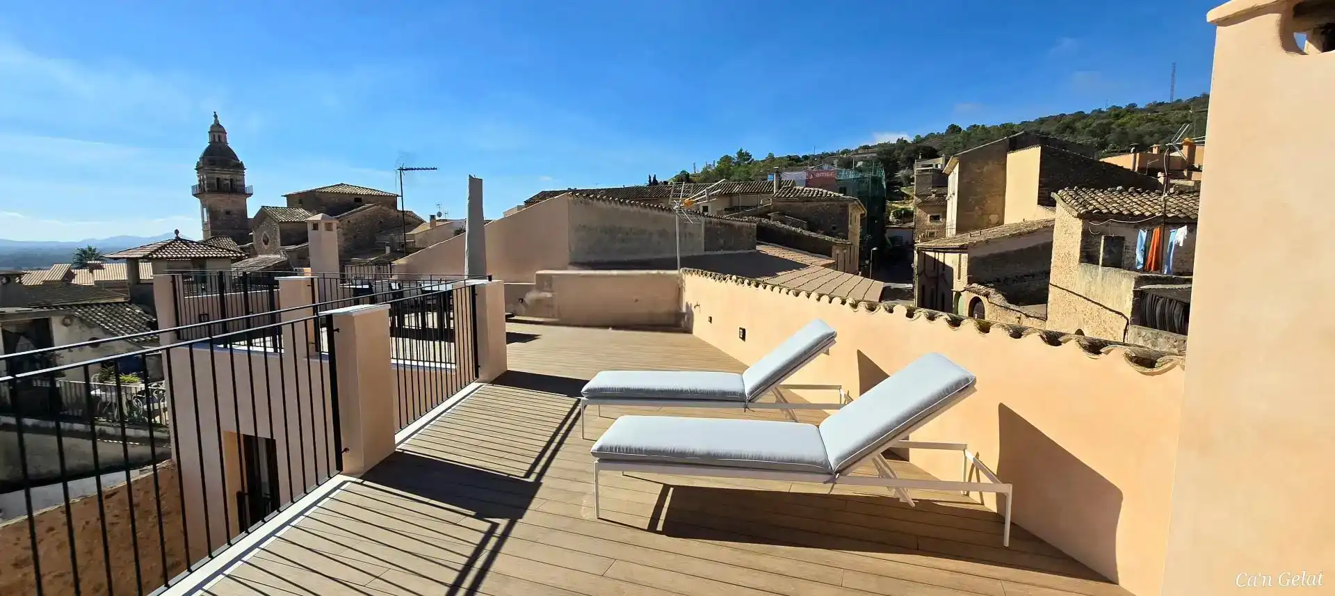 Terrace of Detached homes for rent in Santa Eugènia  with Air Conditioner and Furnished