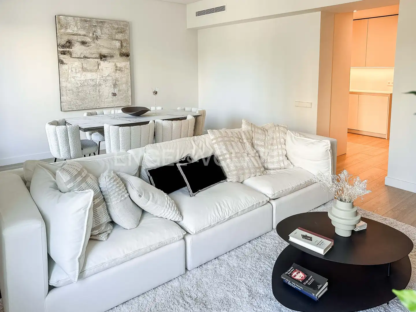 Sala de estar de Piso de alquiler en Barcelona con Aire acondicionado, Calefacción y Trastero