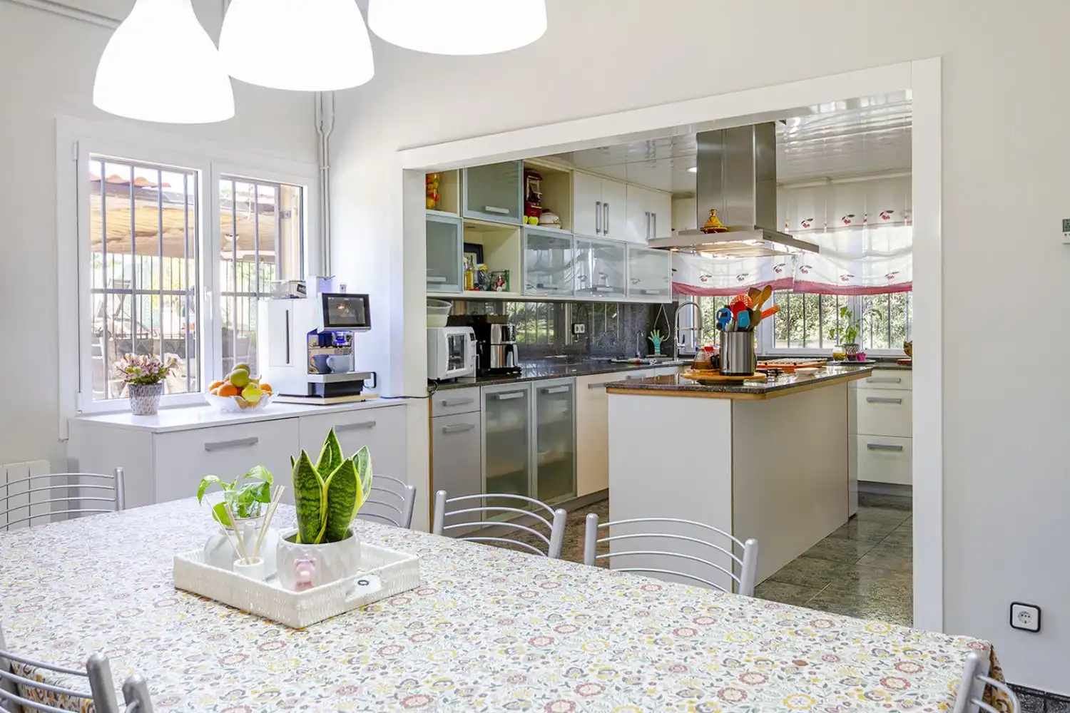 Kitchen of Houses for sale in Sant Martí Sarroca  with Air Conditioner, Heating and Terrace