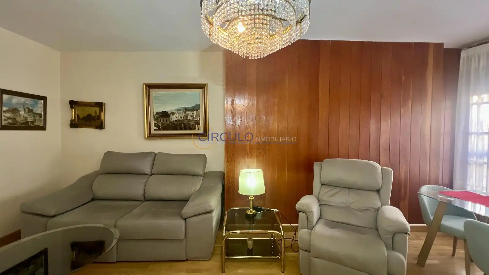 Sala de estar de Piso en venta en Lorca con Calefacción, Trastero y Amueblado