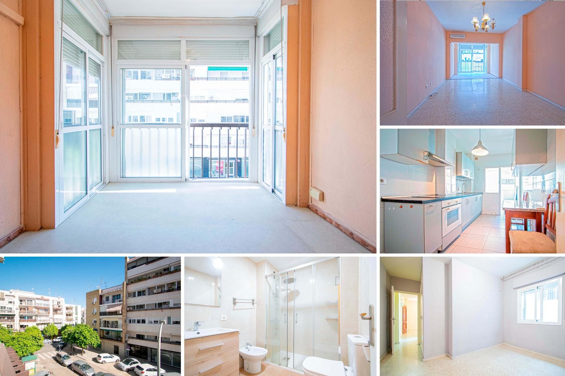 Vista exterior de Piso en venta en  Sevilla Capital con Aire acondicionado