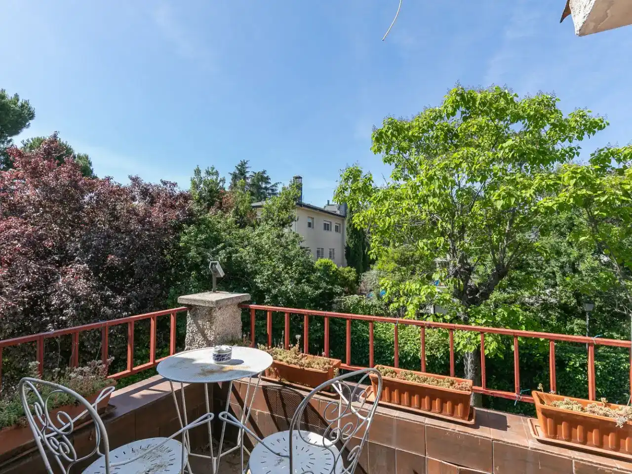 Terraza de Casa o chalet en venta en Madrid con Aire acondicionado, Jardín privado y Parquet