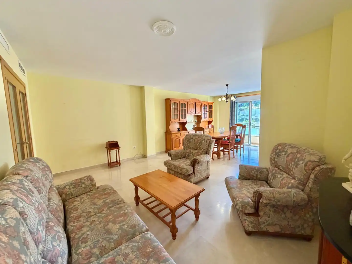 Sala d'estar de Apartament en venda en Benitachell / El Poble Nou de Benitatxell amb Aire condicionat, Calefacció i Terrassa