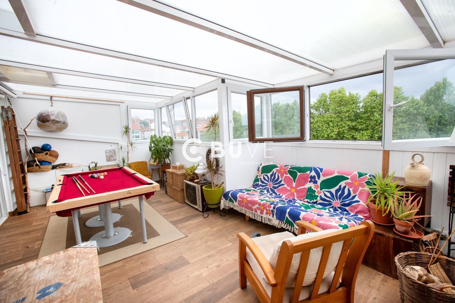 Jardí de Àtic en venda en Santiago de Compostela  amb Calefacció i Terrassa