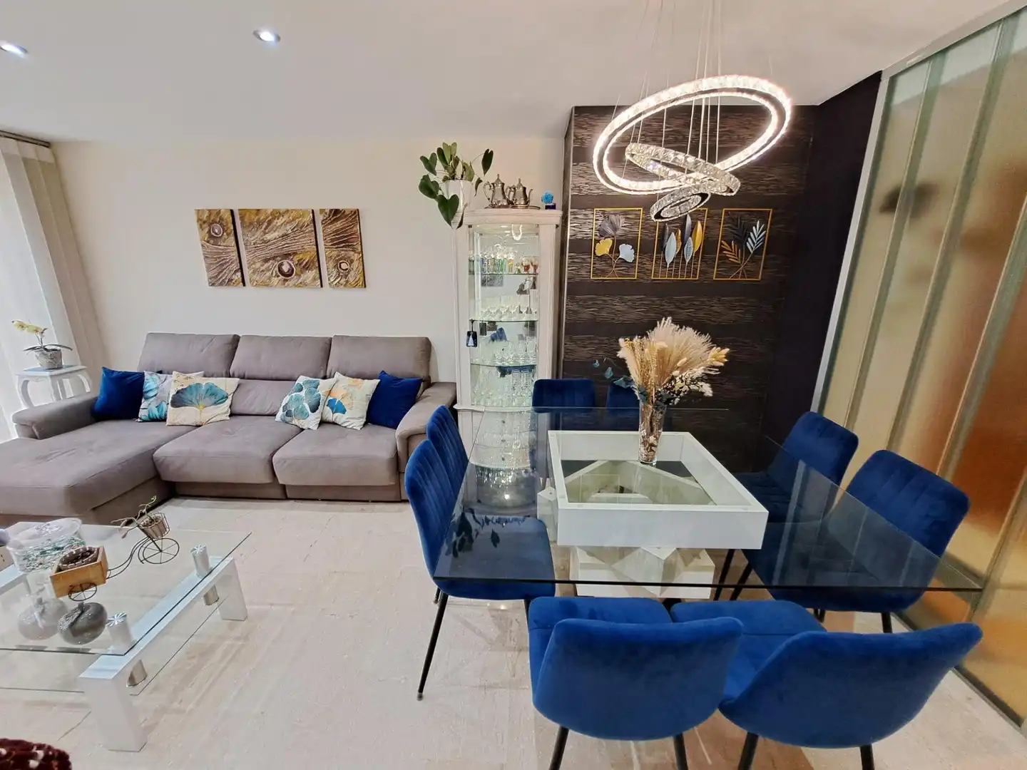 Wohnzimmer von Wohnung zum Verkauf in Alzira mit Klimaanlage und Balkon