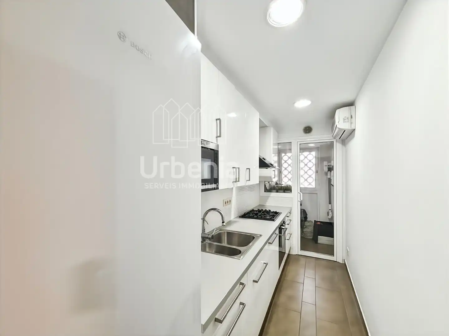 Kitchen of Flat for sale in Blanes  with Air Conditioner, Terrace and Swimming Pool