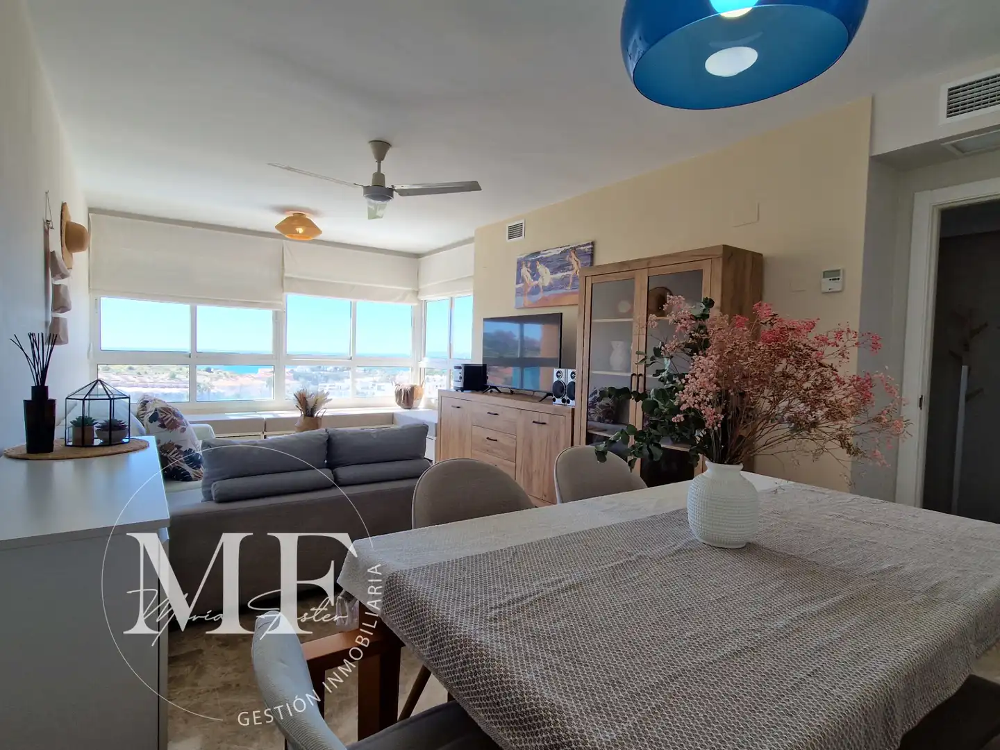 Wohnzimmer von Wohnung zum Verkauf in Alicante / Alacant mit Klimaanlage, Heizung und Terrasse