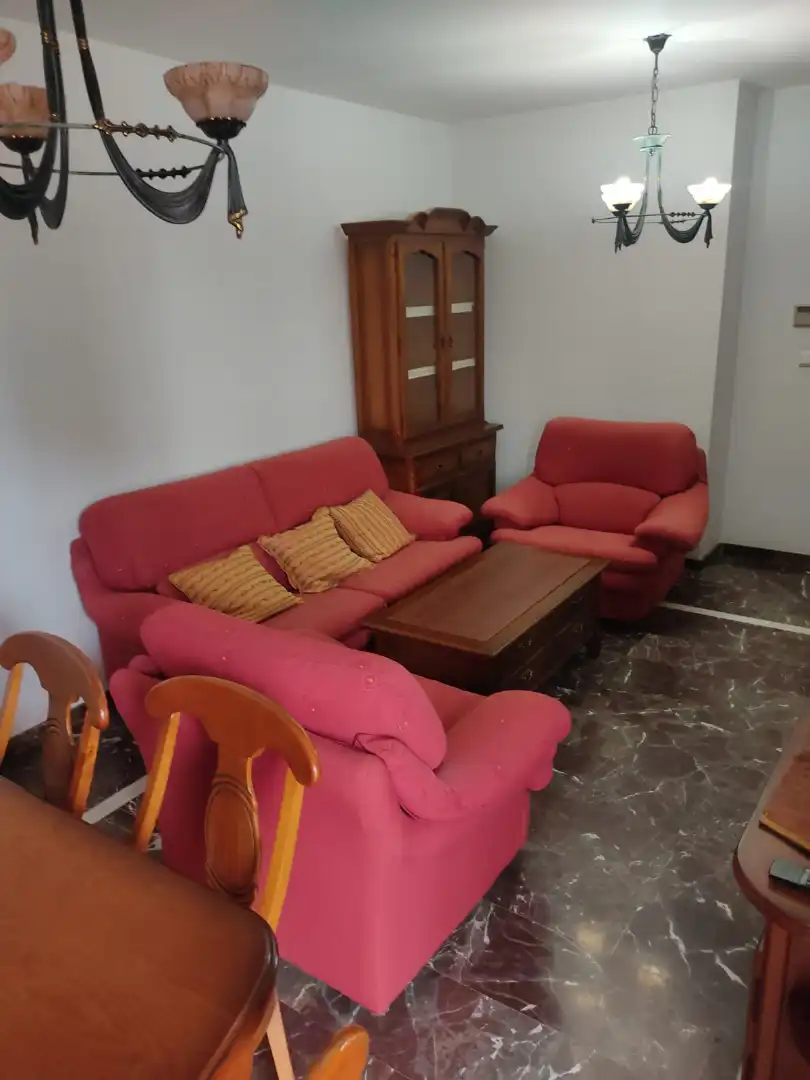 Living room of Apartments for rent in Almendralejo  with Air Conditioner, Terrace and Furnished