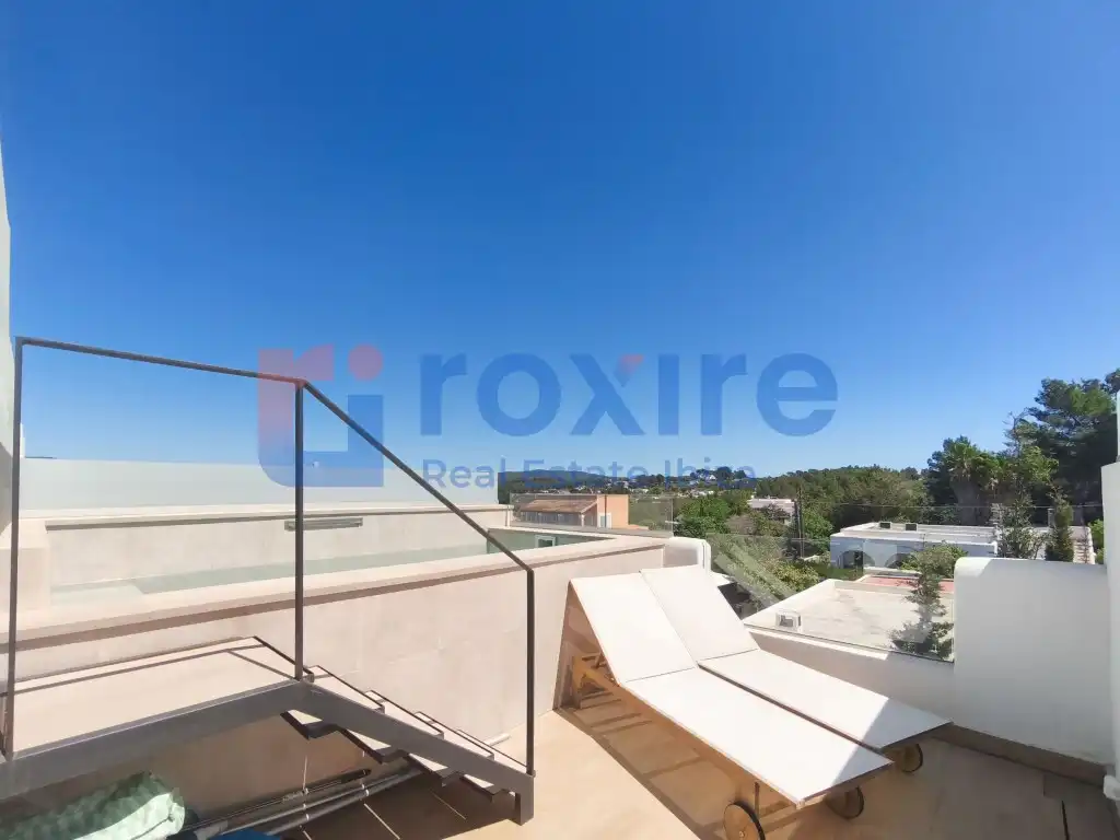 Terraza de Casa adosada de alquiler en Sant Antoni de Portmany con Aire acondicionado, Calefacción y Jardín privado