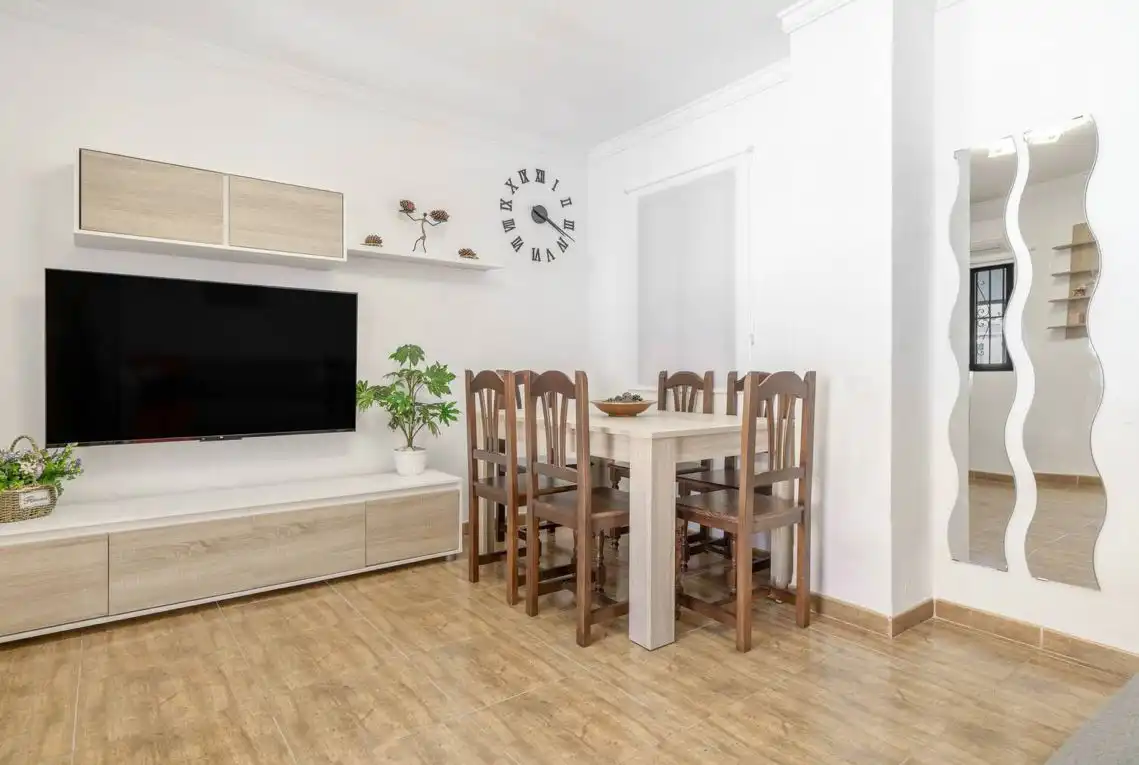 Dining room of Flat for rent in Ronda  with Furnished