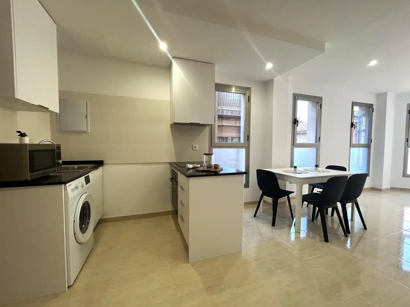 Cocina de Apartamento de alquiler en Burriana / Borriana con Aire acondicionado, Calefacción y Amueblado