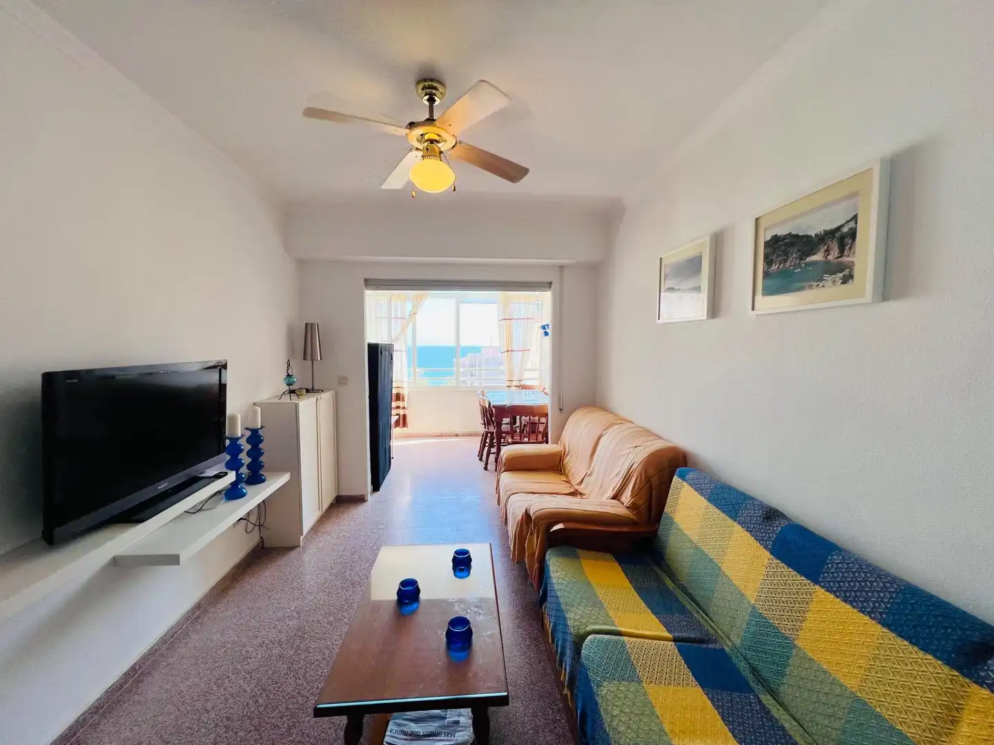 Sala de estar de Apartamento en venta en Elche / Elx con Jardín privado, Amueblado y Piscina comunitaria