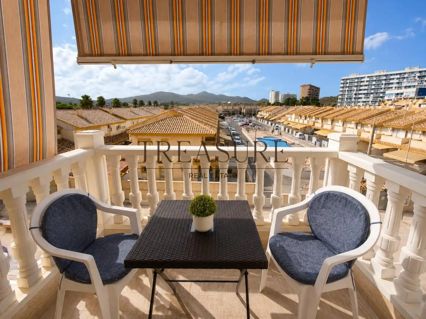 Terrace of Flat for sale in Cartagena  with Air Conditioner, Furnished and Balcony
