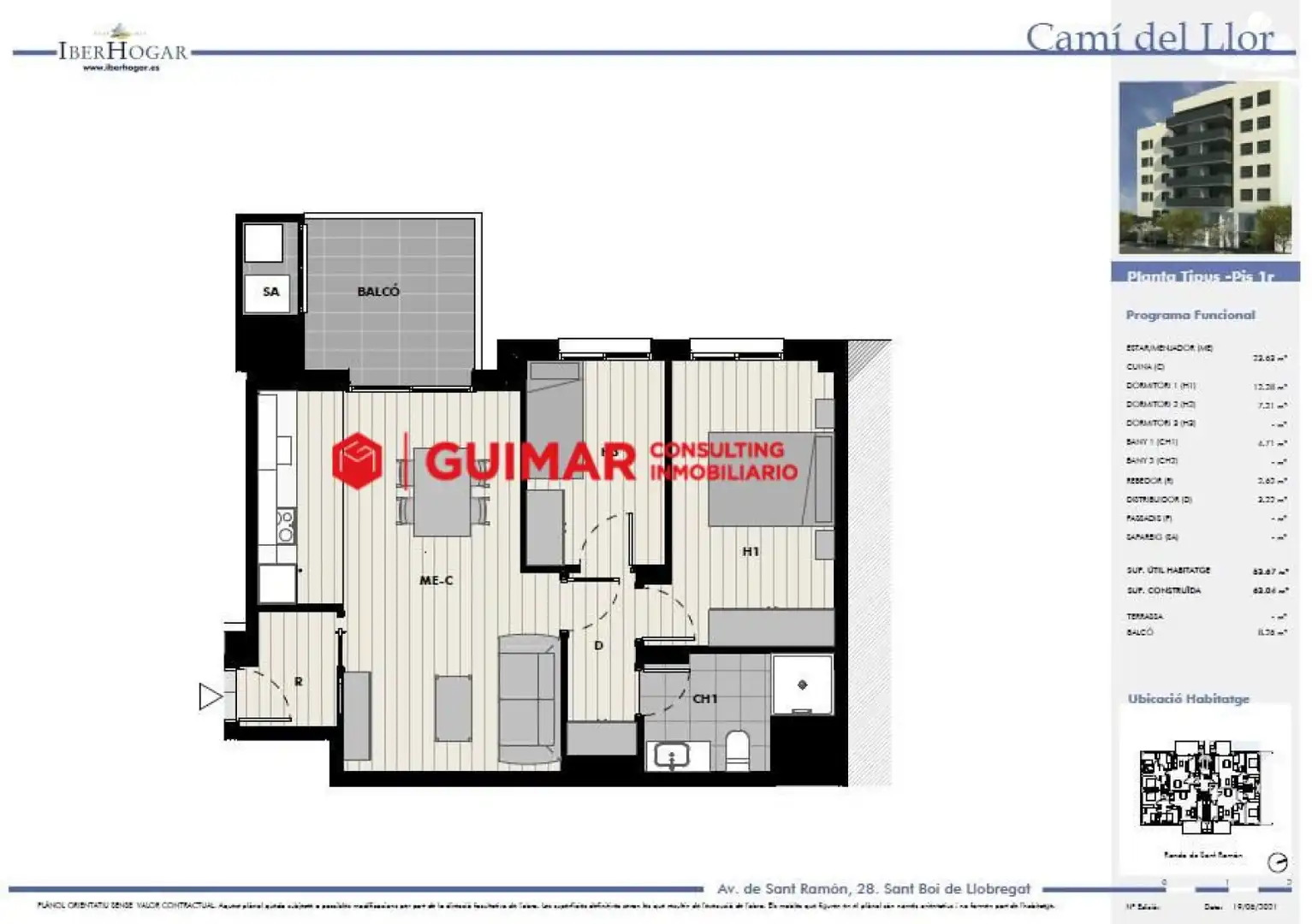 Wohnung zur Miete in Sant Boi de Llobregat mit Heizung, Privatgarten und Parkett