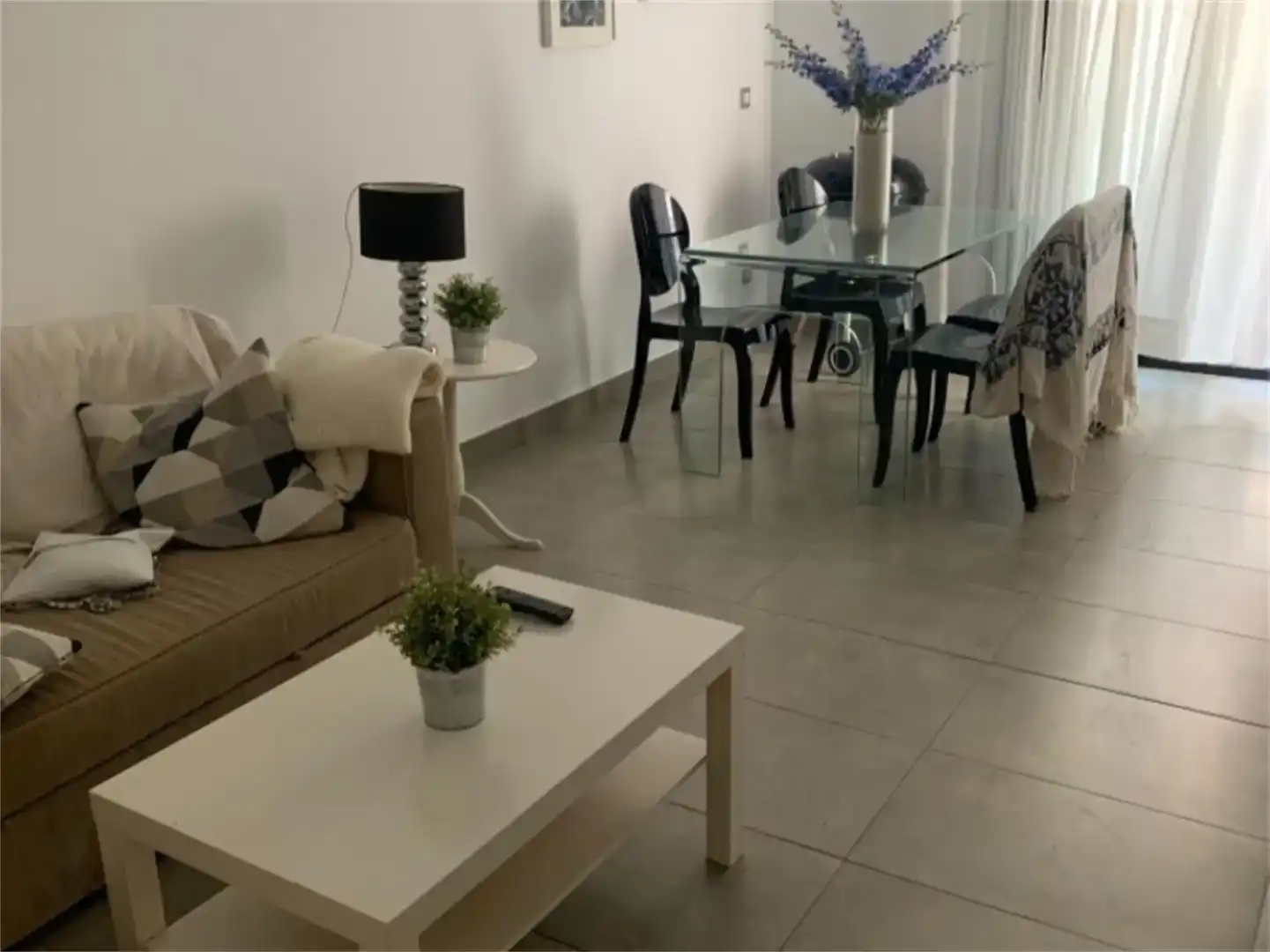 Dining room of Flat for rent in Rota  with Air Conditioner, Private garden and Swimming Pool