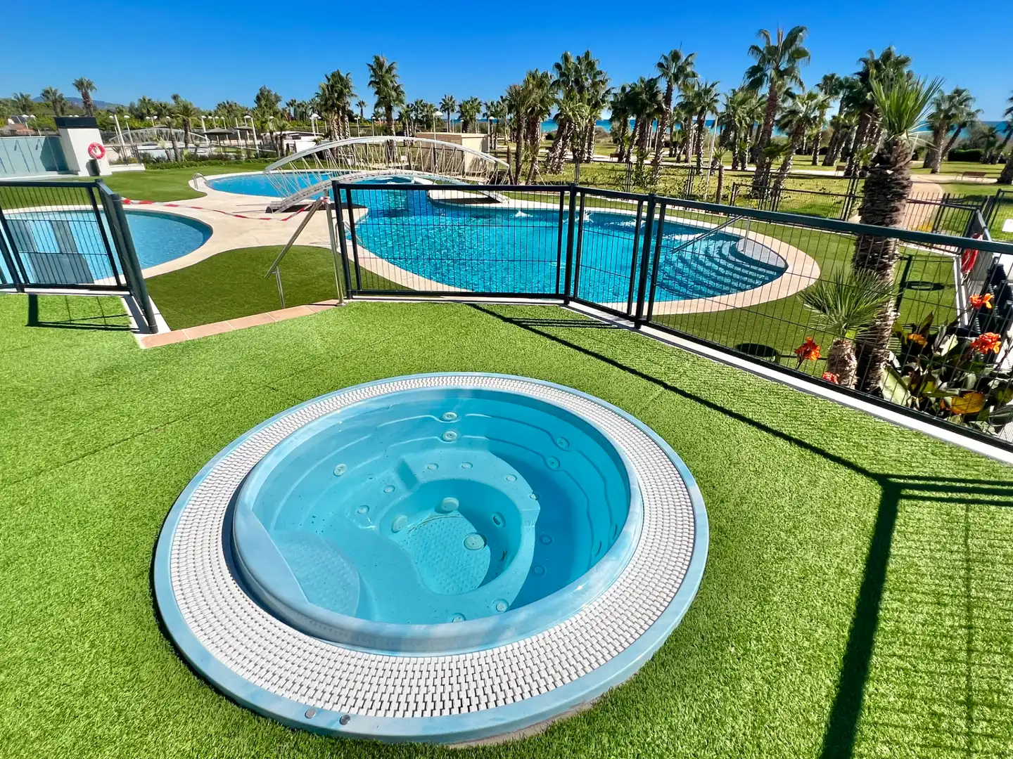 Swimming pool of Apartments for sale in Torre la Sal