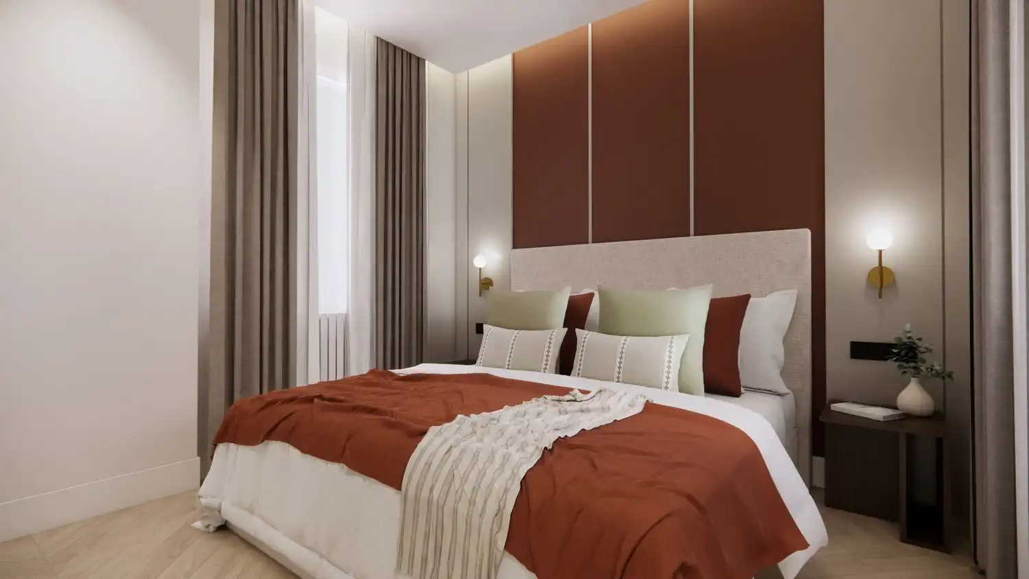 Bedroom of Flat for sale in Madrid  with Air Conditioner, Heating and Furnished