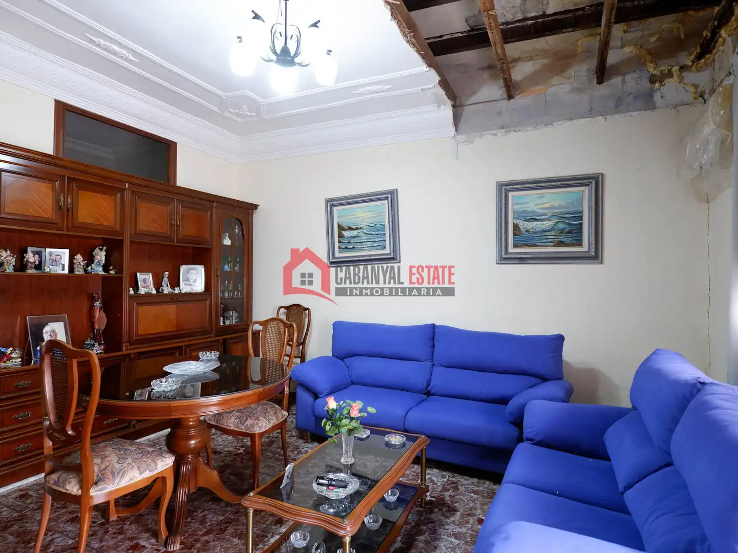 Sala d'estar de Casa adosada en venda en Valencia amb Aire condicionat, Terrassa i Balcó