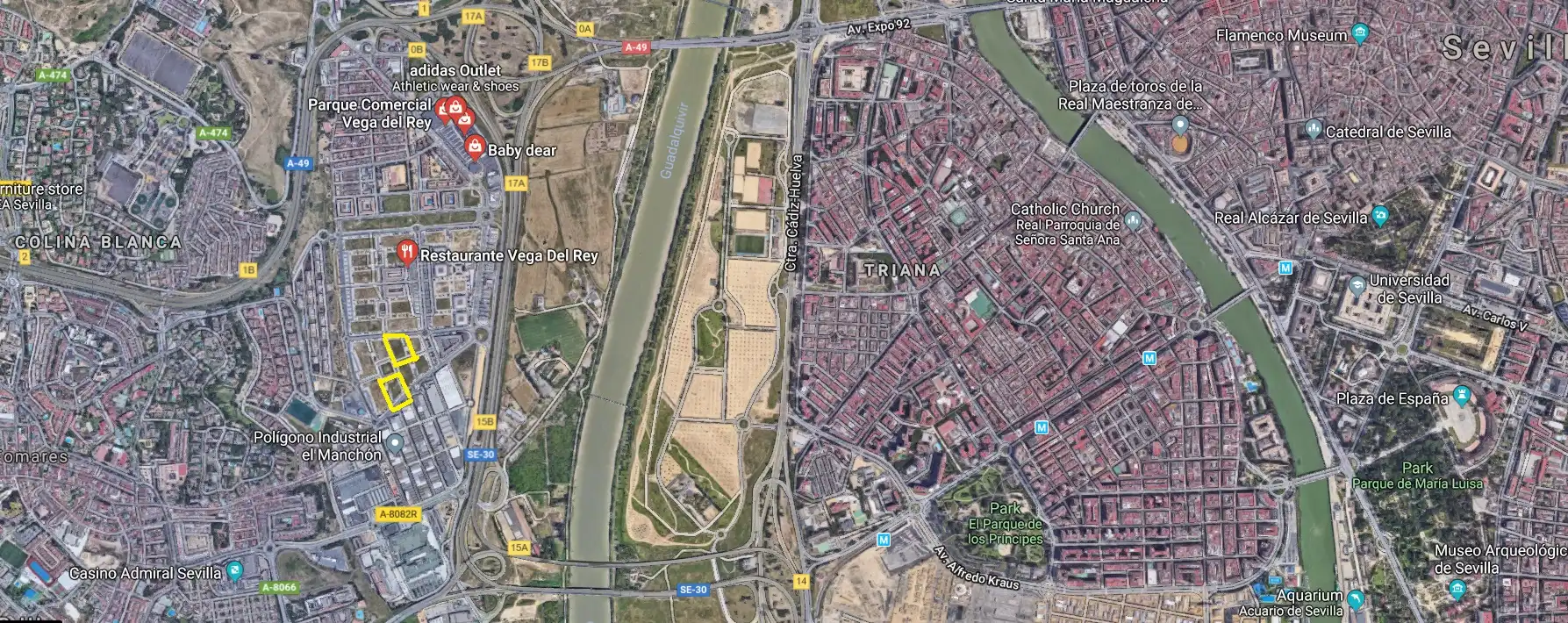 Vista exterior de Terreno industrial de alquiler en Camas