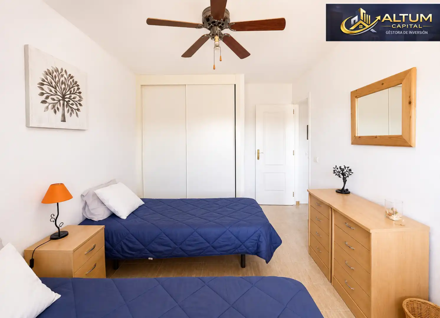 Bedroom of Flat for sale in Arona  with Furnished, Washing machine and Microwave