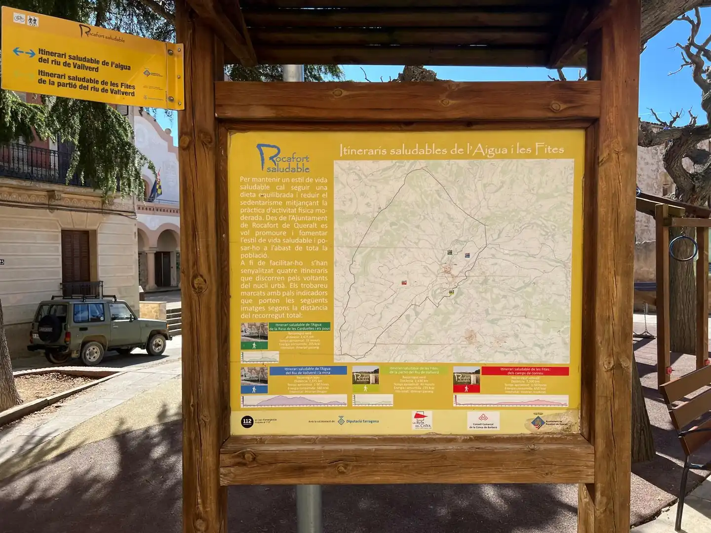 Vista exterior de Casa adosada en venta en Rocafort de Queralt con Trastero, Balcón y Internet