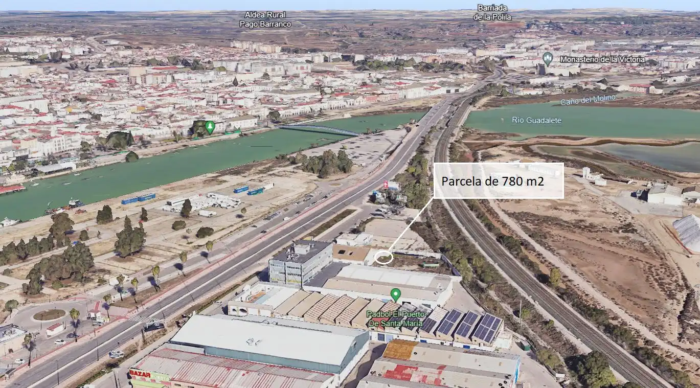 Vista exterior de Nau industrial en venda en El Puerto de Santa María