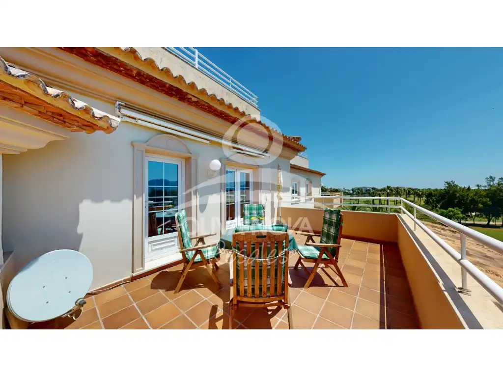 Exterior view of Attic for sale in Oliva  with Terrace, Swimming Pool and Furnished