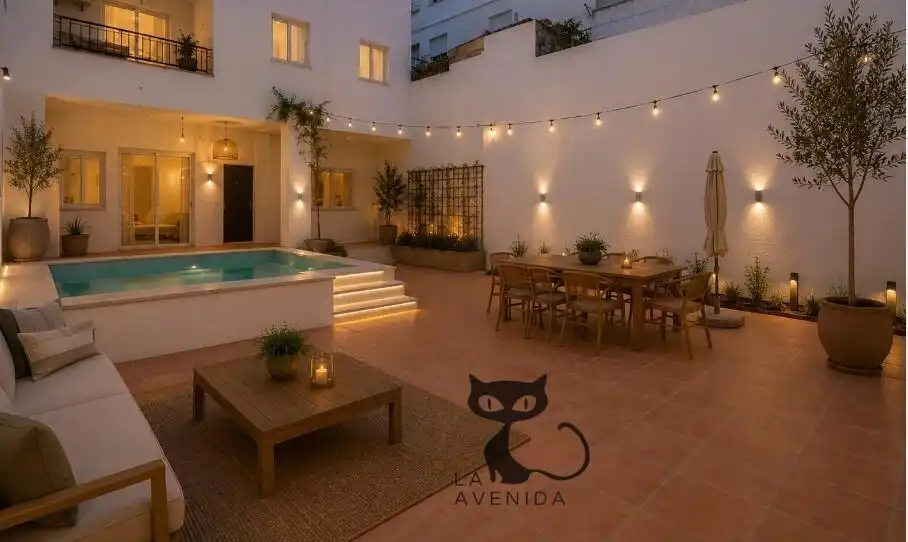 Terrassa de Casa o xalet en venda en Benetússer amb Jardí privat, Terrassa i Piscina