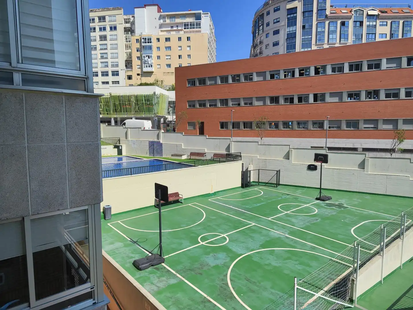 Terrace of Flat for sale in Vigo   with Private garden, Storage room and Swimming Pool