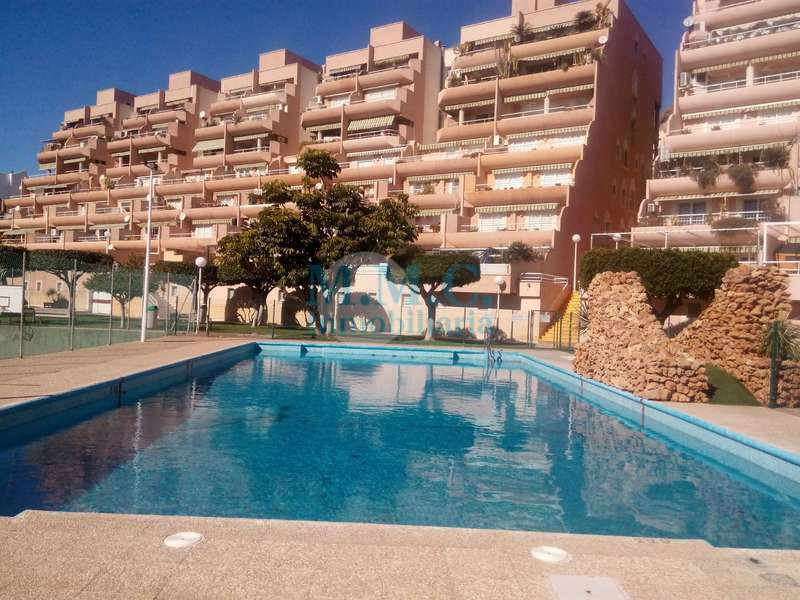Piscina de Piso de alquiler en Roquetas de Mar con Aire acondicionado, Terraza y Amueblado