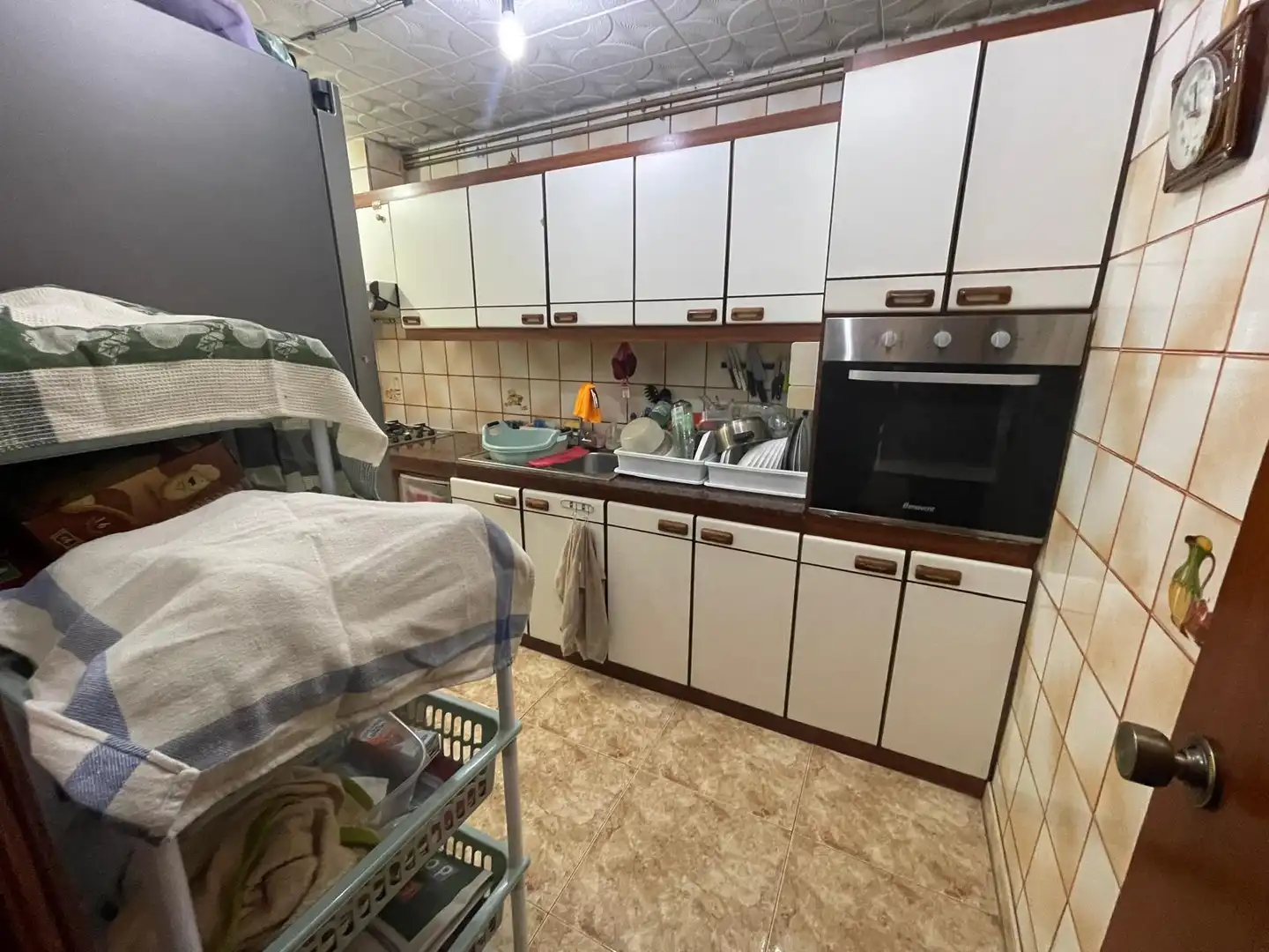 Küche von Maisonette zum Verkauf in Badalona mit Klimaanlage, Heizung und Terrasse