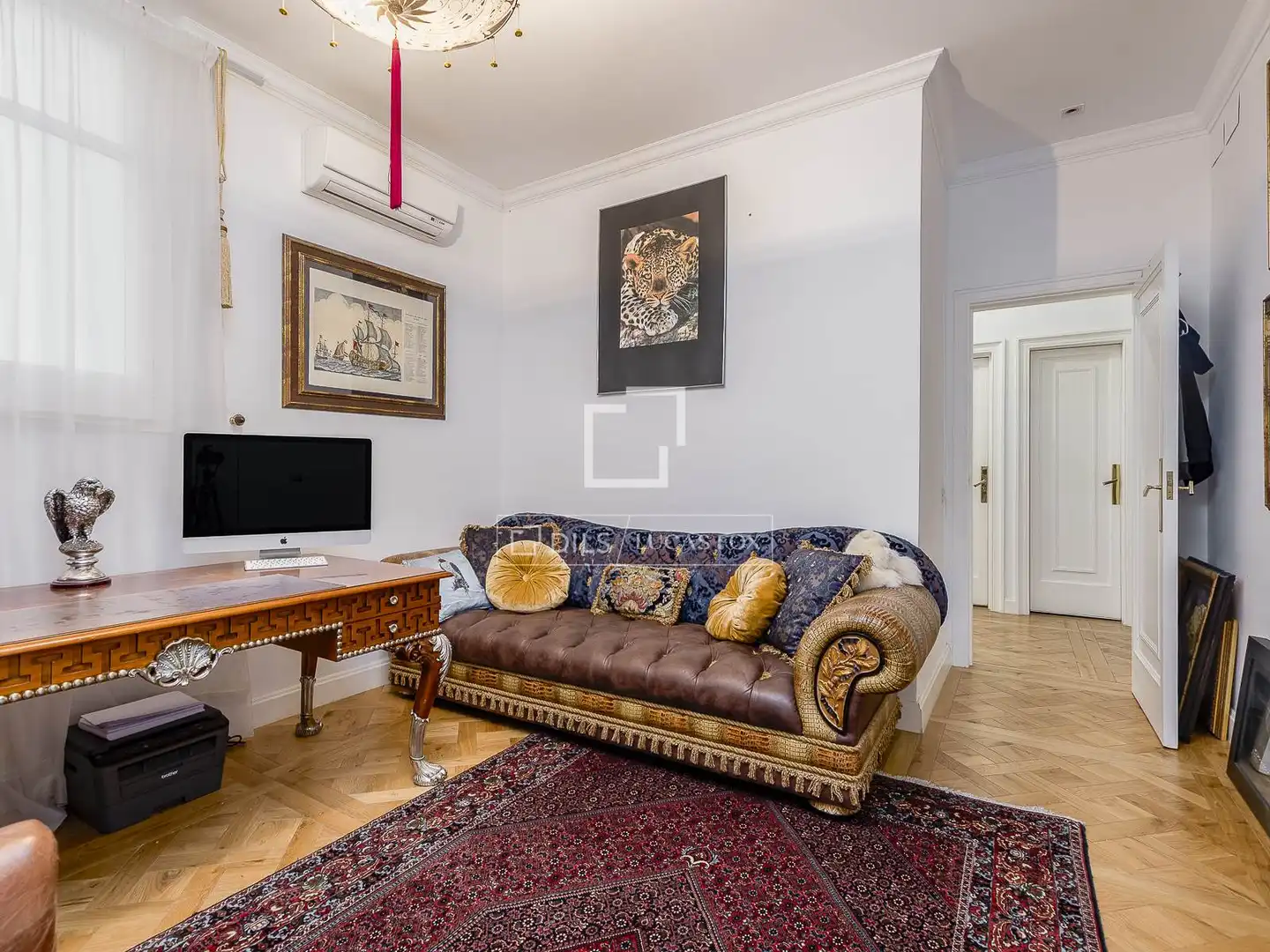Sala de estar de Piso en venta en Barcelona con Aire acondicionado, Calefacción y Parquet