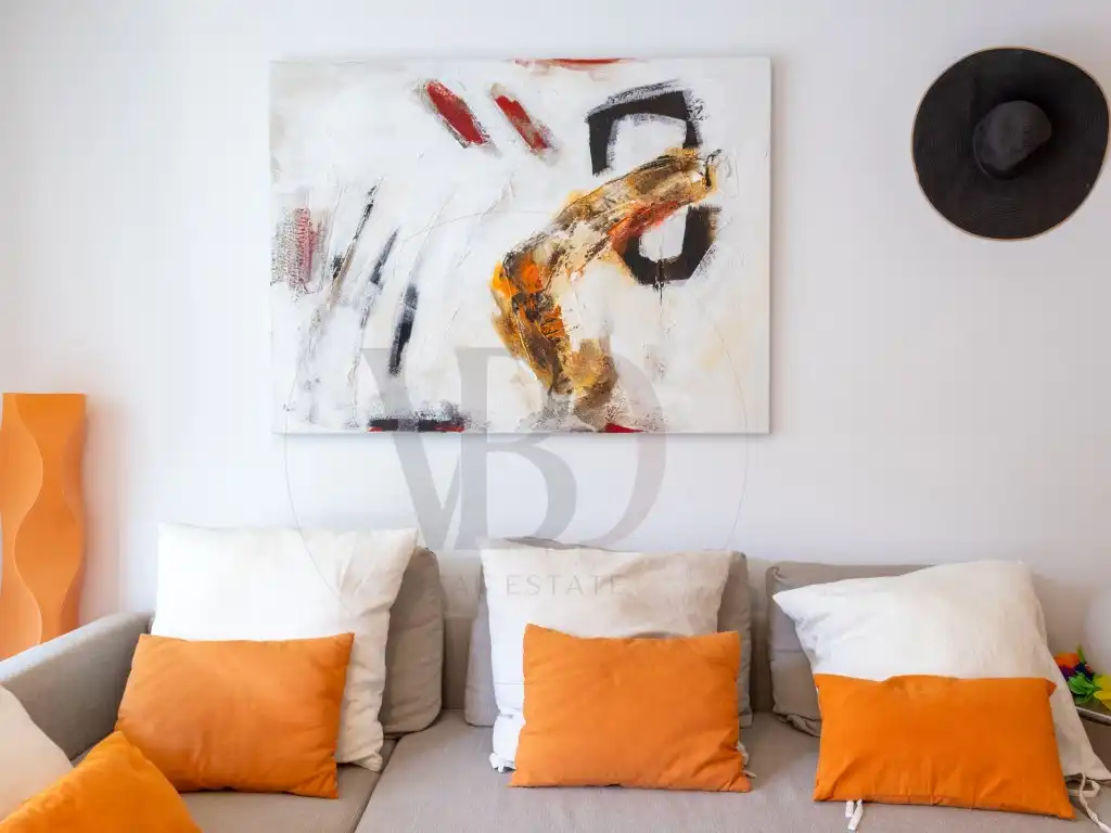 Sala de estar de Apartamento de alquiler en Eivissa con Aire acondicionado, Terraza y Piscina comunitaria