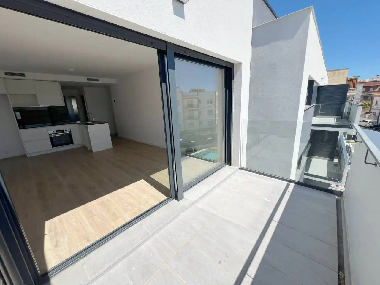 Terraza de Apartamento en venta en Cubelles con Aire acondicionado, Calefacción y Parquet