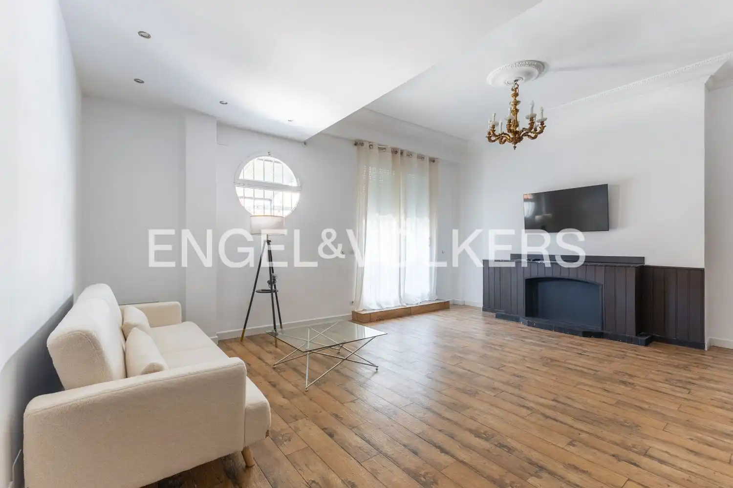 Living room of Flat for rent in Valencia  with Air Conditioner, Heating and Terrace