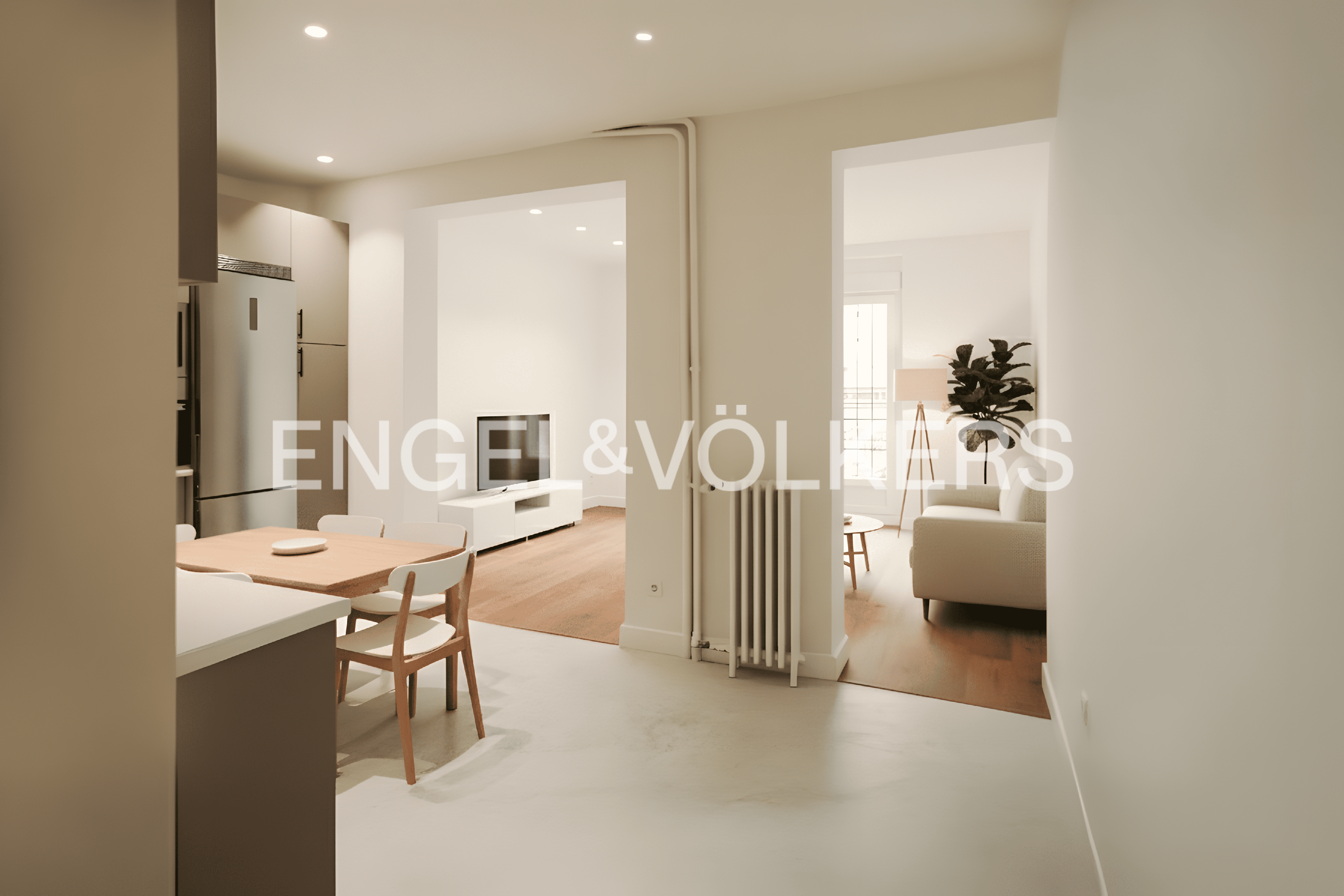 Sala de estar de Apartamento en venta en  Madrid Capital con Aire acondicionado y Calefacción