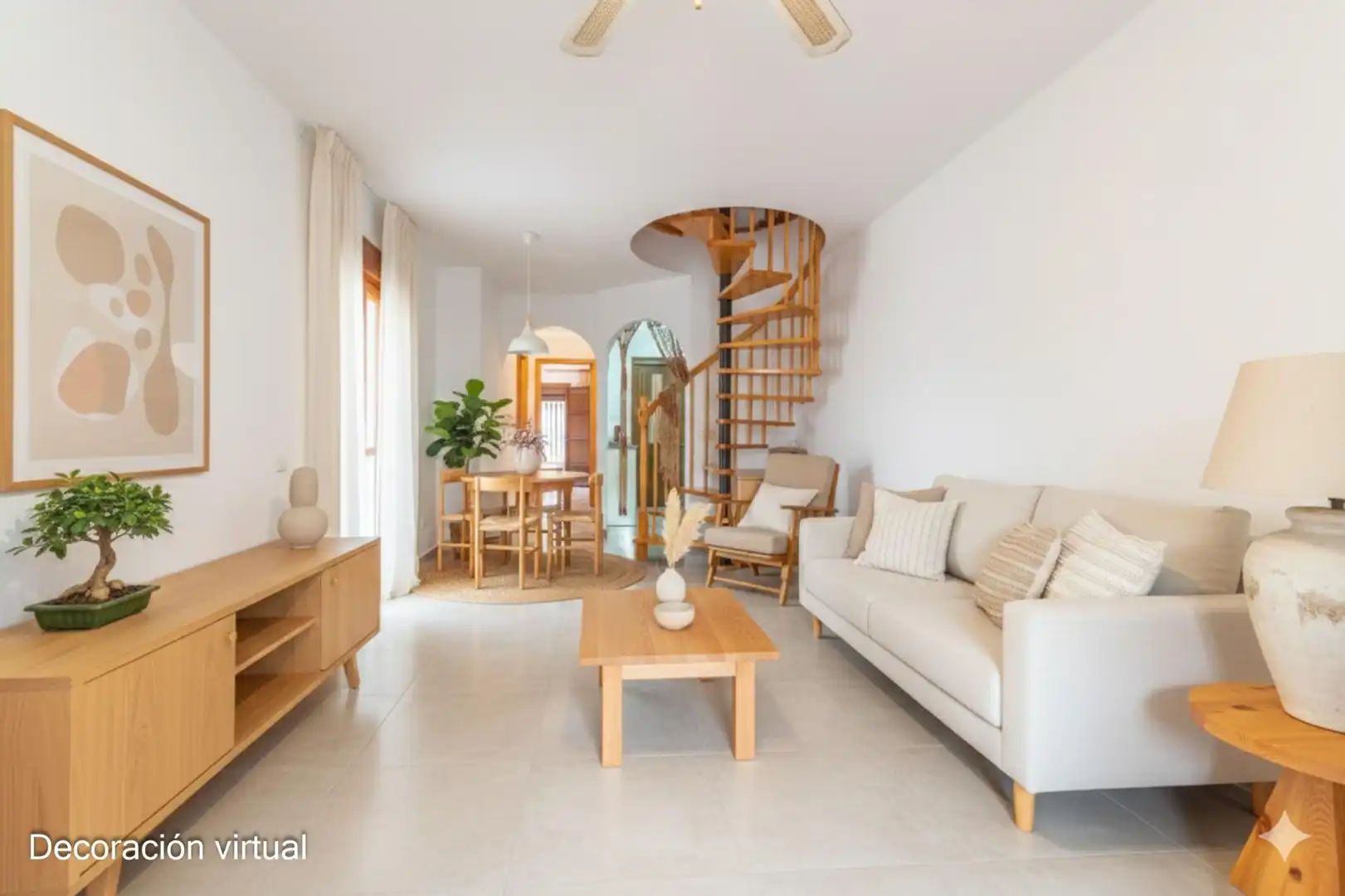 Sala de estar de Dúplex en venta en Los Alcázares con Terraza, Amueblado y Alarma