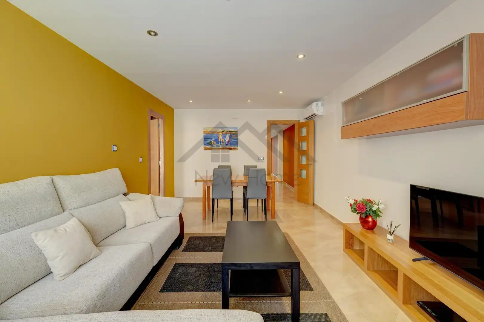Living room of Flat for sale in La Pobla de Vallbona  with Air Conditioner, Heating and Balcony