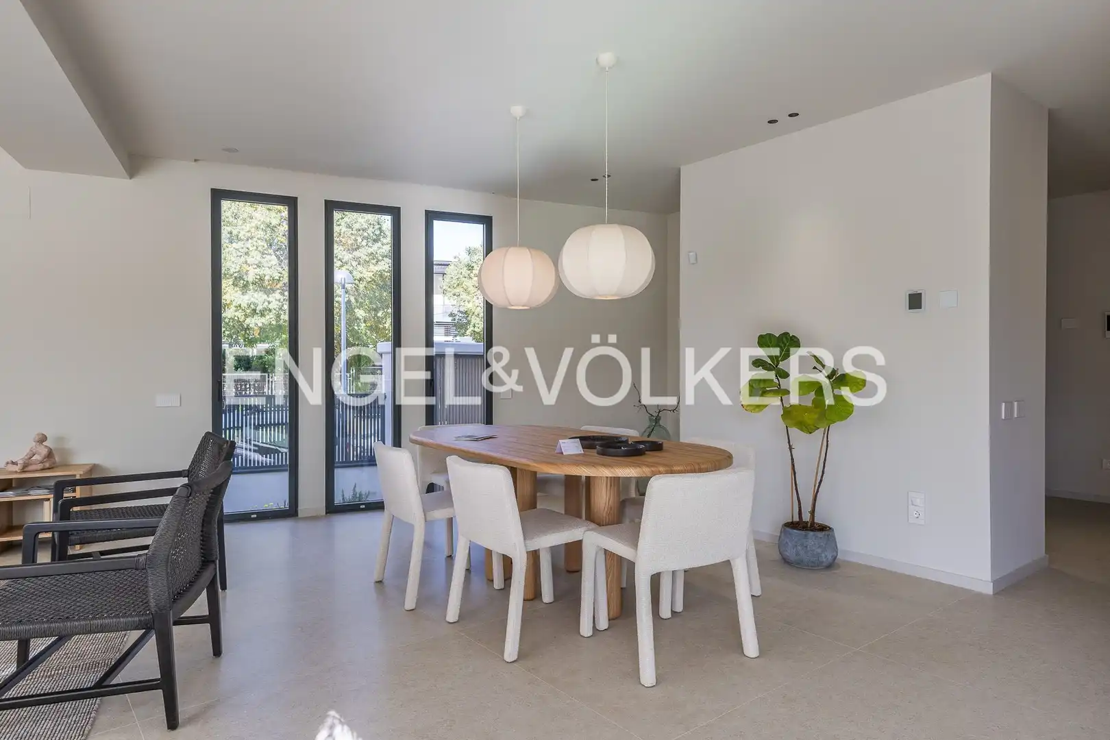 Dining room of Houses for sale in Sant Cugat del Vallès  with Air Conditioner, Heating and Private garden