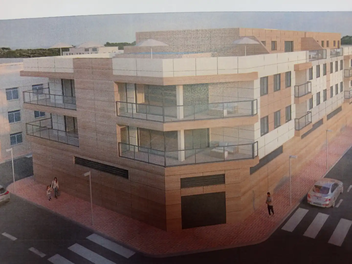 Vista exterior de Piso en venta en Águilas con Terraza, Trastero y Piscina comunitaria