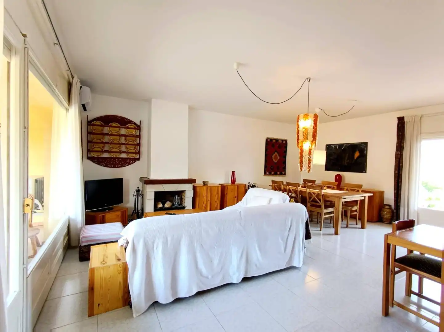 Sala de estar de Casa o chalet en venta en Sant Pere Pescador con Aire acondicionado, Calefacción y Terraza