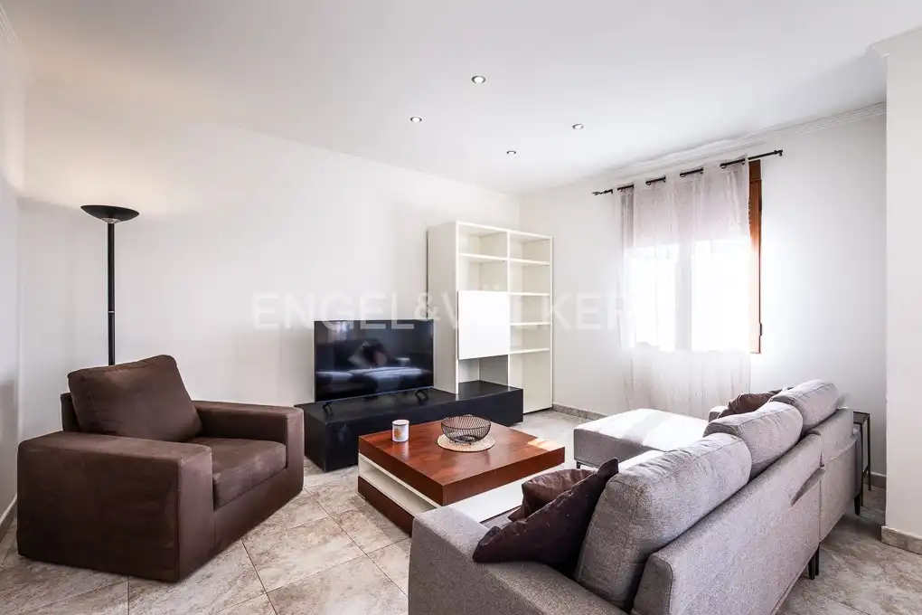Living room of Flat for rent in Valencia  with Air Conditioner, Heating and Terrace
