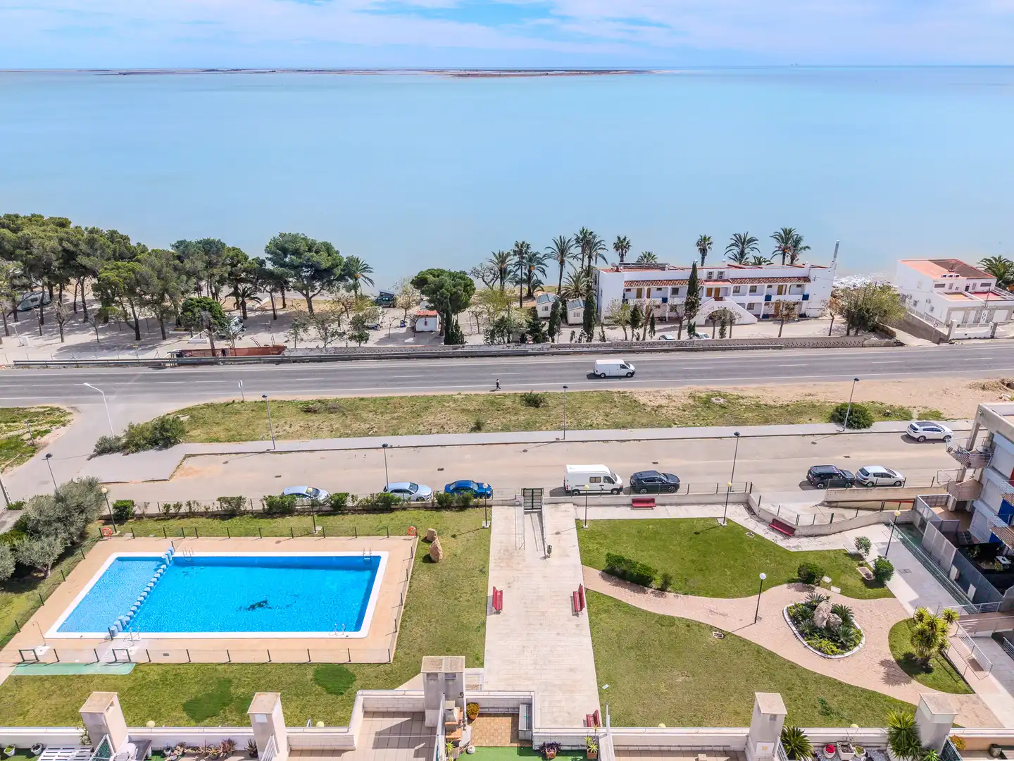 Schwimmbecken von Wohnung zum Verkauf in Alcanar mit Heizung, Terrasse und Abstellraum
