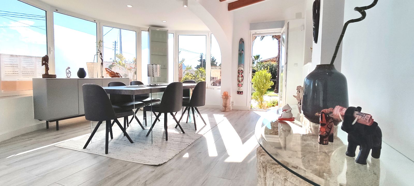Menjador de Casa o xalet en venda en Calpe / Calp amb Jardí privat, Terrassa i Traster